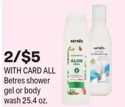 CVS ALL Betres shower gel or body wash offer