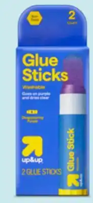 Target up&up 2-ct. purple glue sticks offer