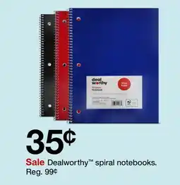 Target Dealworthy spiral notebooks offer