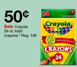Target Crayola 24-ct. kids' crayons offer