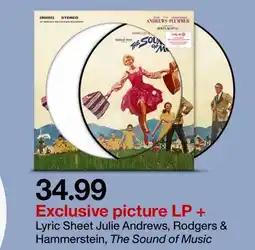 Target Rodgers & Hammerstein • Julie Andrews, The Sound of Music offer