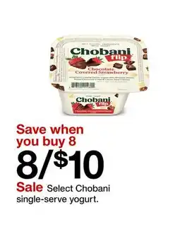 Target Select Chobani single-serve yogurt offer