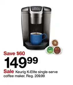 Target Keurig K-Elite single-serve coffee maker offer