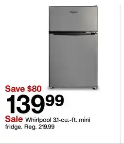 Target Whirlpool 3.1-cu.-ft. mini fridge offer