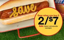 Target Select Johnsonville sausages offer