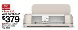 Target Cricut Maker 4 cutting machine offer