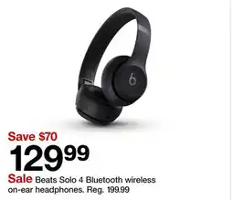 Target Beats Solo 4 Bluetooth wireless on-ear headphones offer