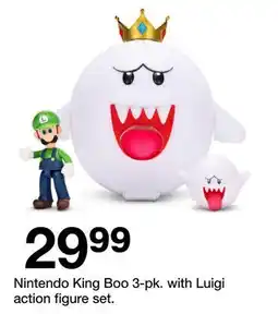 Target Nintendo King Boo 3-pk. with Luigi action figure set offer