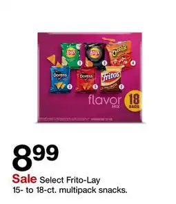 Target Select Frito-Lay 15-to 18-ct. multipack snacks offer