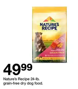 Target Nature's Recipe 24-lb. grain-free dry dog food offer
