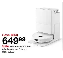 Target Roborock Qrevo Pro robotic vacuum & mop offer