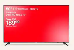 Target 50 Smart 4K Ultra HD Roku TV offer