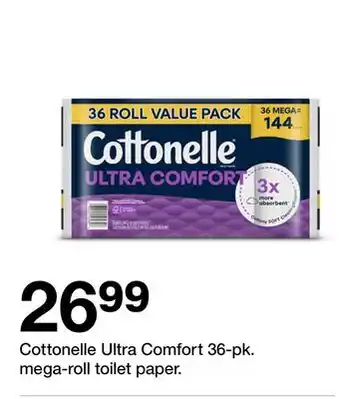 Target Cottonelle Ultra Comfort 36-pk. mega-roll toilet paper offer