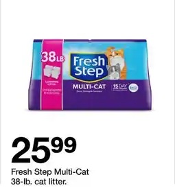 Target Fresh Step Multi-Cat 38-lb. cat litter offer
