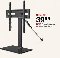 Target ErgoAV tabletop TV stand offer