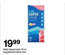 Target Nello Supercalm 10-ct. supplement drink mix offer