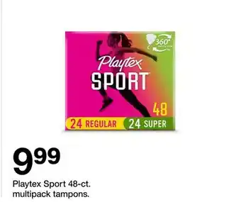 Target Playtex Sport 48-ct. multipack tampons offer