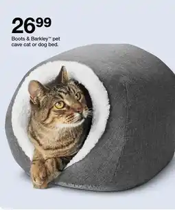 Target Boots & Barkley pet cave cat or dog bed offer