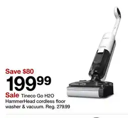 Target Tineco Go H2O HammerHead cordless floor washer & vacuum offer