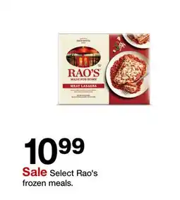 Target Select Rao's frozen meals offer