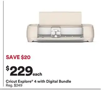 Michaels Cricut Explore 4 with Digital Bundle offer