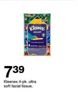 Target Kleenex 4-pk. ultra soft facial tissue offer