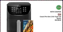 Big 5 Cosori Pro Gen 2 Air Fryer 5.8 Quart offer