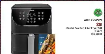 Big 5 Cosori Pro Gen 2 Air Fryer 5.8 Quart offer