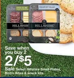 Target Select Hillshire Small Plates, Bistro Bites & snack kits offer