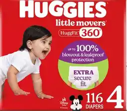 Target Huggies Little Movers HuggFit 360° 116-ct. diapers offer