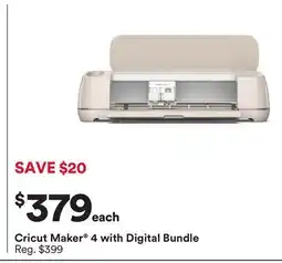Michaels Cricut Maker 4 with Digital Bundle offer
