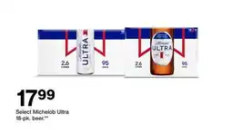 Target Select Michelob Ultra 18-pk. beer offer