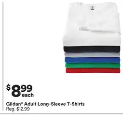 Michaels Gildan Adult Long-Sleeve T-Shirts offer