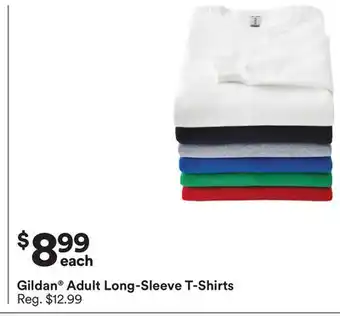 Michaels Gildan Adult Long-Sleeve T-Shirts offer