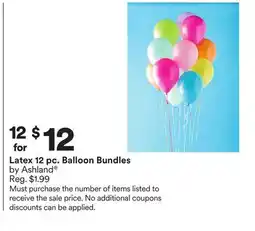 Michaels Latex 12 pc. Balloon Bundles by Ashland offer