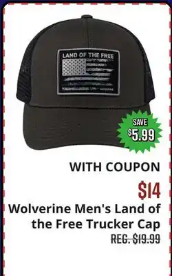 Big 5 Wolverine Men's Land of the Free Trucker Cap offer