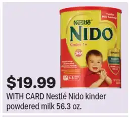 CVS Nestlé Nido kinder powdered milk 56.3 oz offer