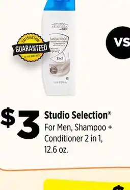 Dollar General Studio Selection For Men, Shampoo + Conditioner offer
