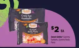 Dollar General Sweet Smiles GummyEyeballs, Gummy BodyParts offer