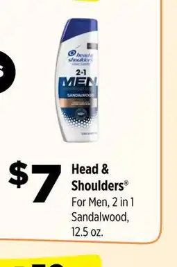 Dollar General Head & Shoulders For Men, 2 in 1 Sandalwood offer