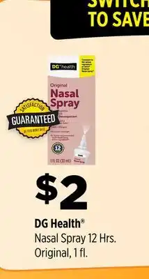 Dollar General DG Health Nasal Spray offer