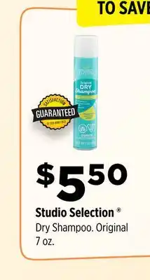 Dollar General Studio Selection Dry Shampoo offer