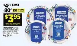 Dollar General True Living Everyday Paper Plates offer