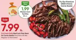 Stater Bros Beef Loin Flap Meat for Carne Asada offer