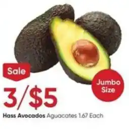 Stater Bros Hass avocados offer
