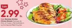 Stater Bros Boneless skinless chicken breasts offer