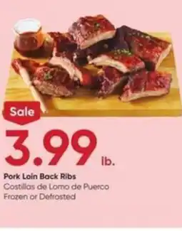 Stater Bros Pork loin back ribs offer