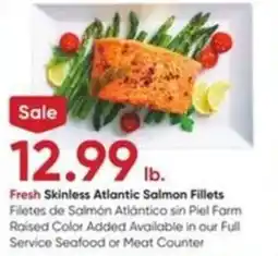 Stater Bros Fresh skinless atlantic salmon fillets offer