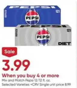 Stater Bros Mix and Match Pepsi offer