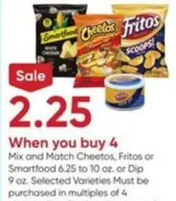 Stater Bros Cheetos and Fritos or Smartfood offer